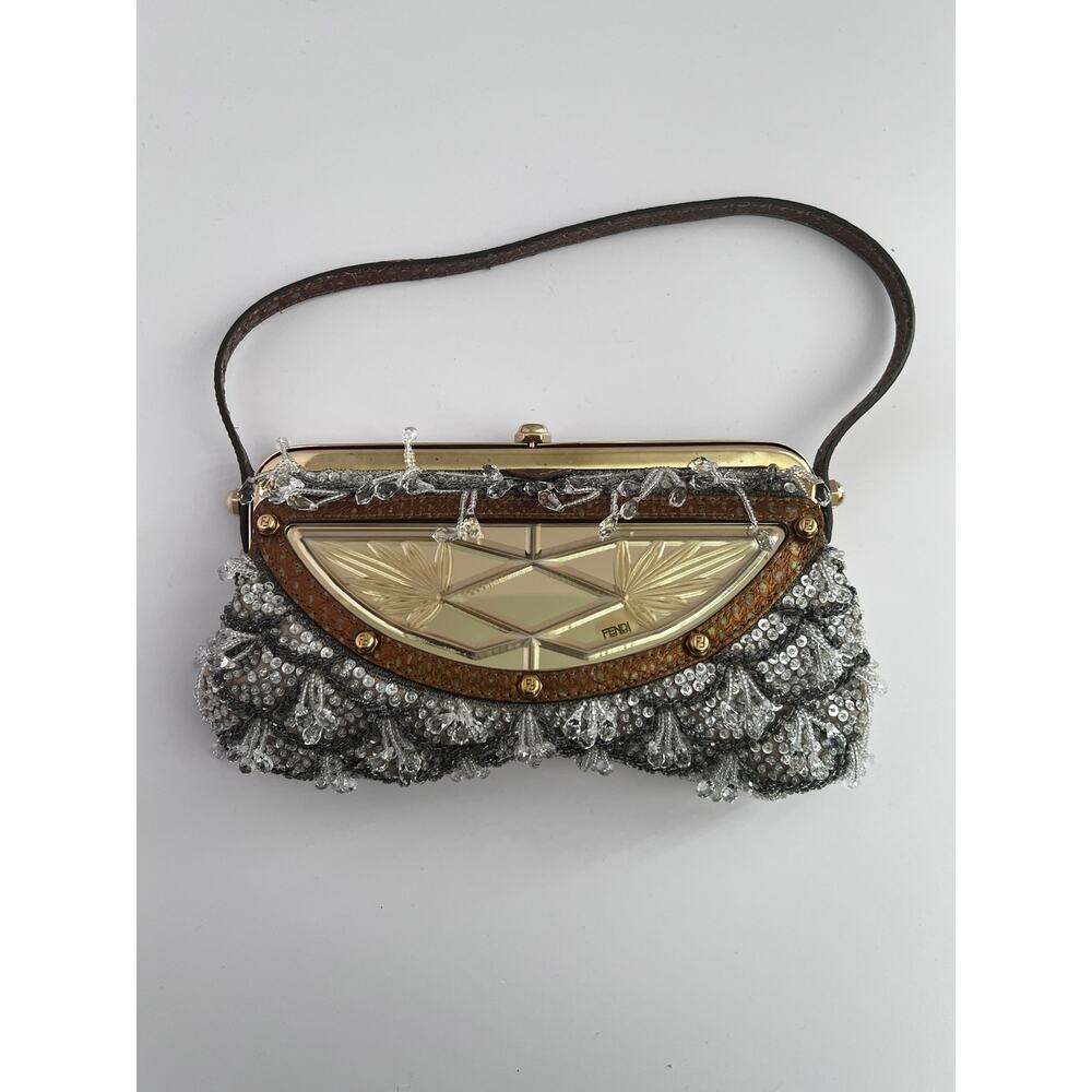 Rare Fendi beaded clutch - Picture 2 of 9